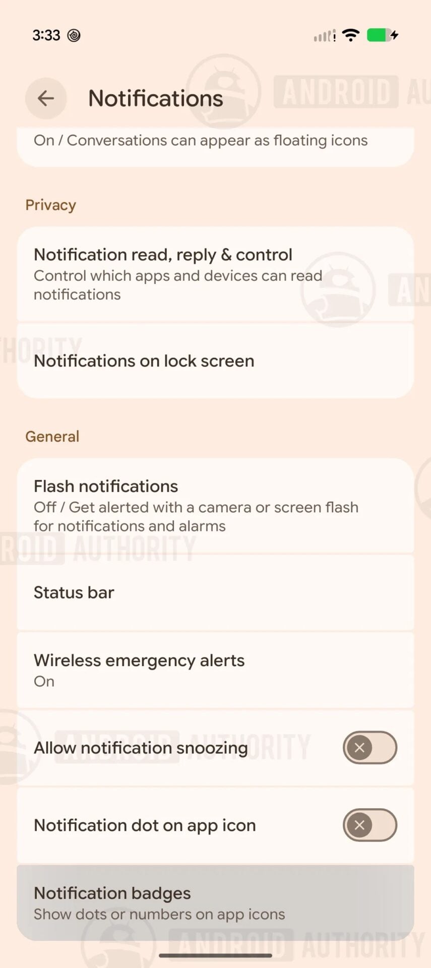 Google Pixel Pastille Notification 1