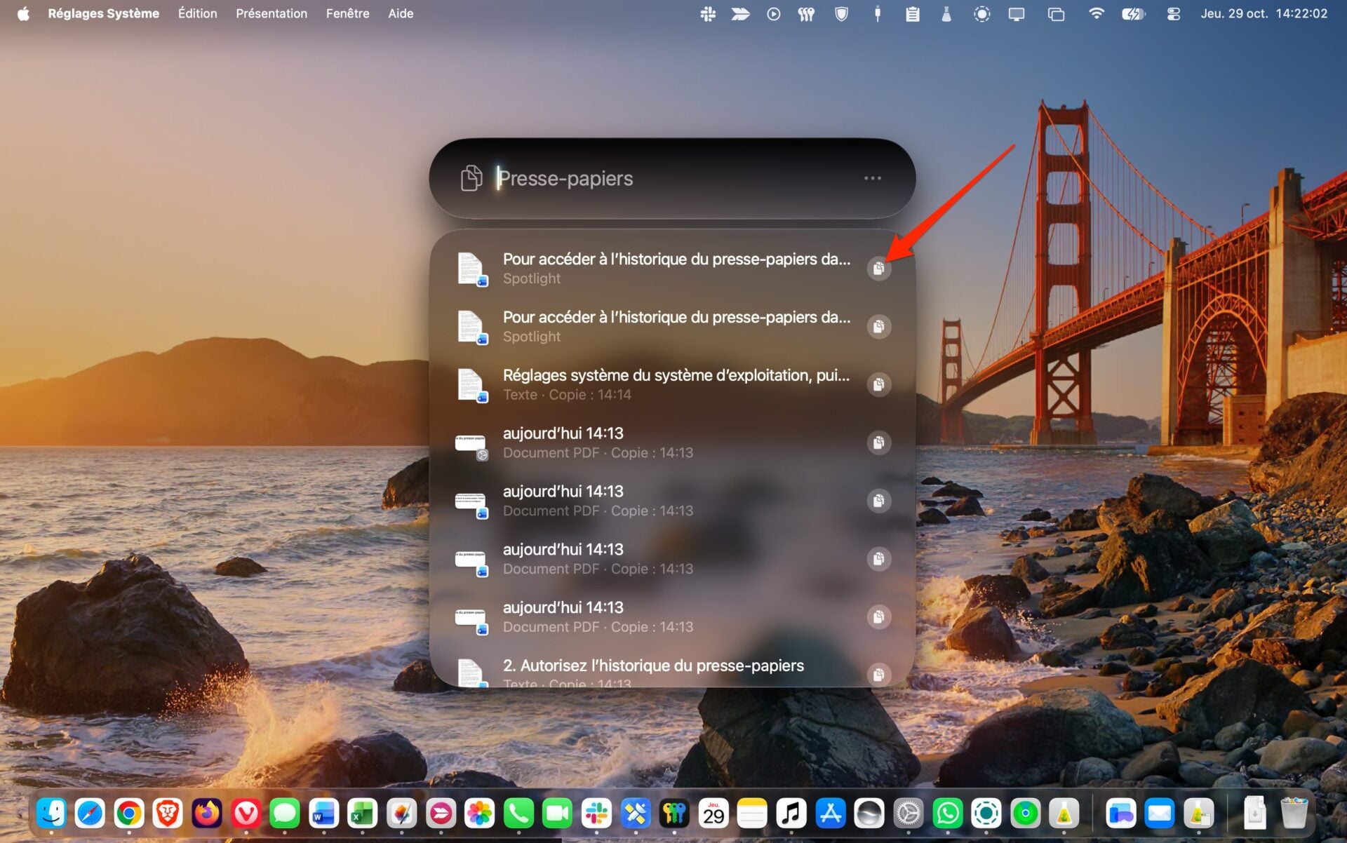 macOS Historique Presse Papiers 5