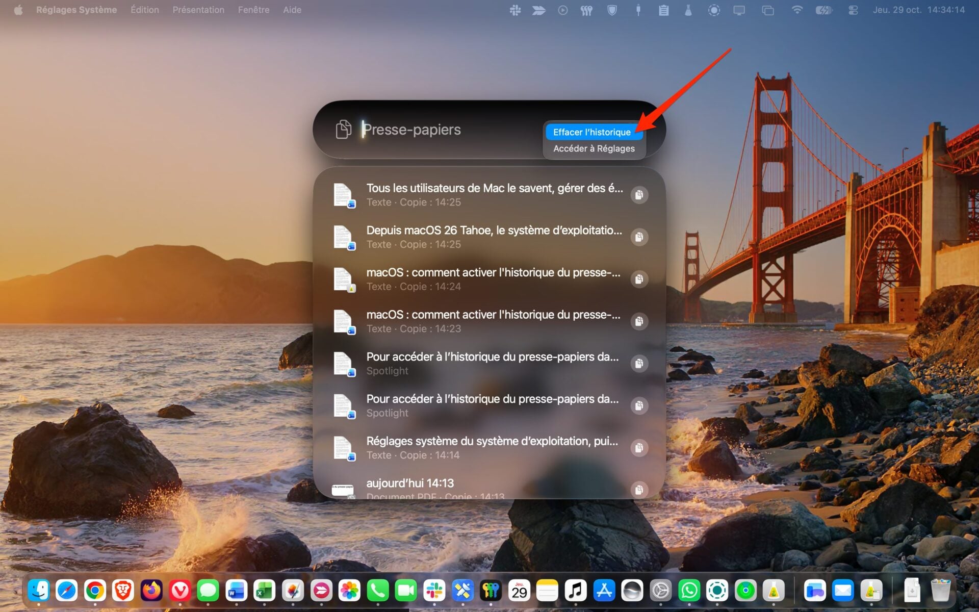 macOS Historique Presse Papiers 7