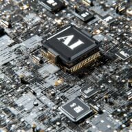Une puce informatique estampillée IA