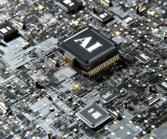 Une puce informatique estampillée IA
