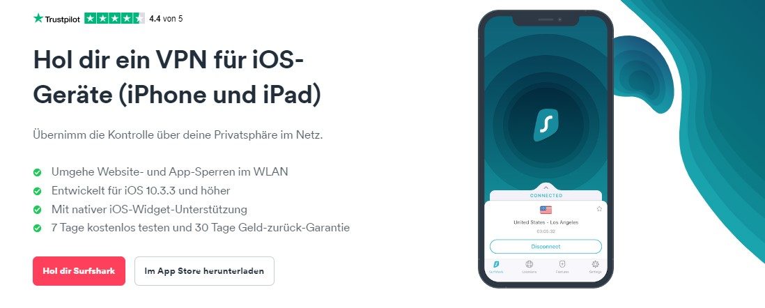Surfshark iPad iPhone