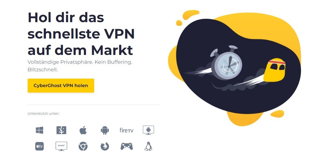 CyberGhost schnellstes VPN