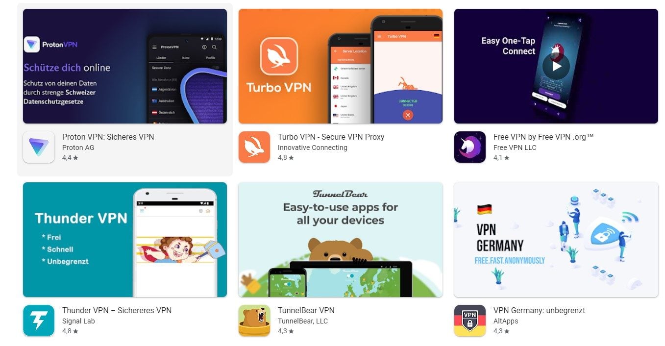 Google Play Store VPN Kostenlos Android