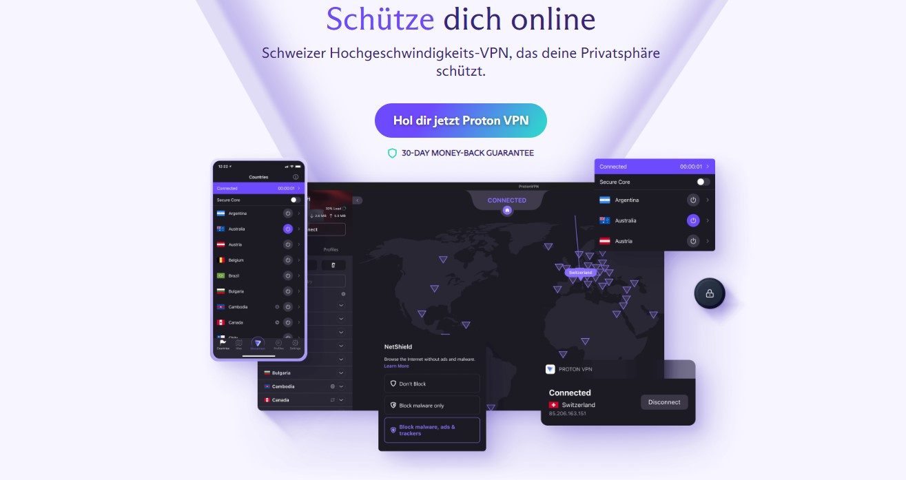 ProtonVPN Schutz