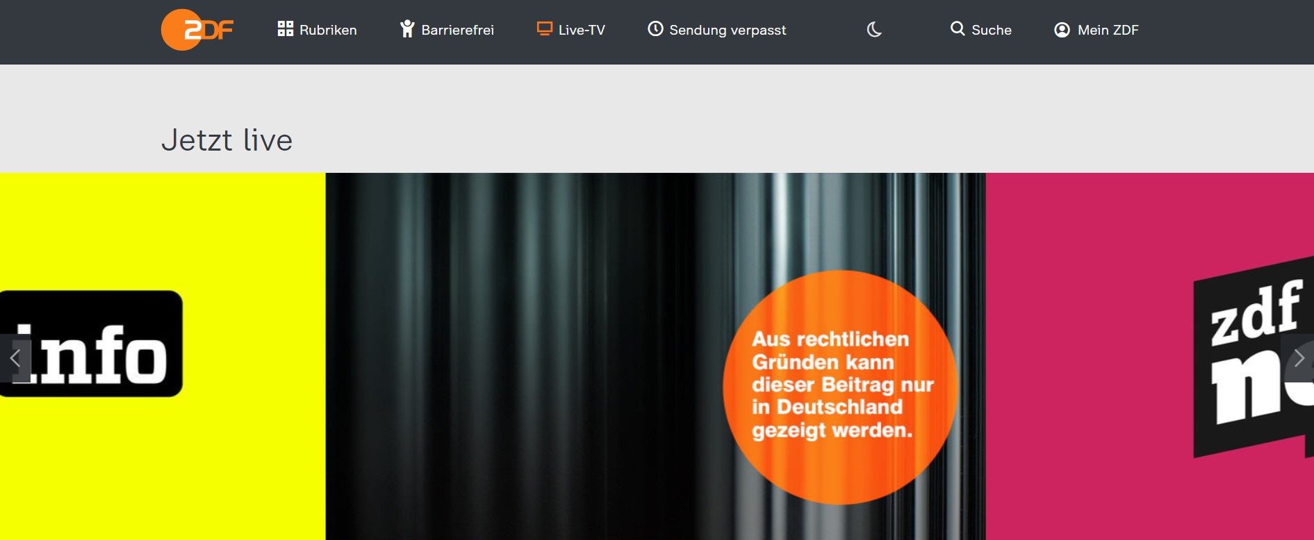 ZDF Geoblocking