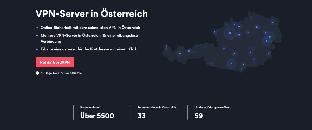 NordVPN Server Österreich ORF entsperren