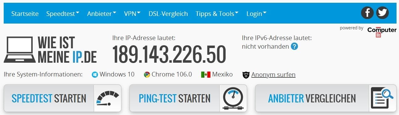 IP-Adresse Mexiko