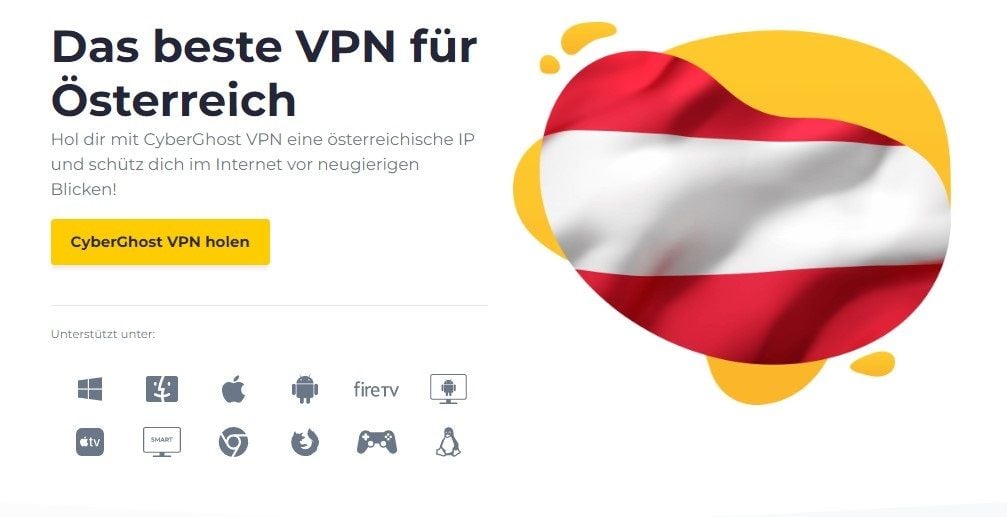 CyberGhost IP-Adresse Österreich