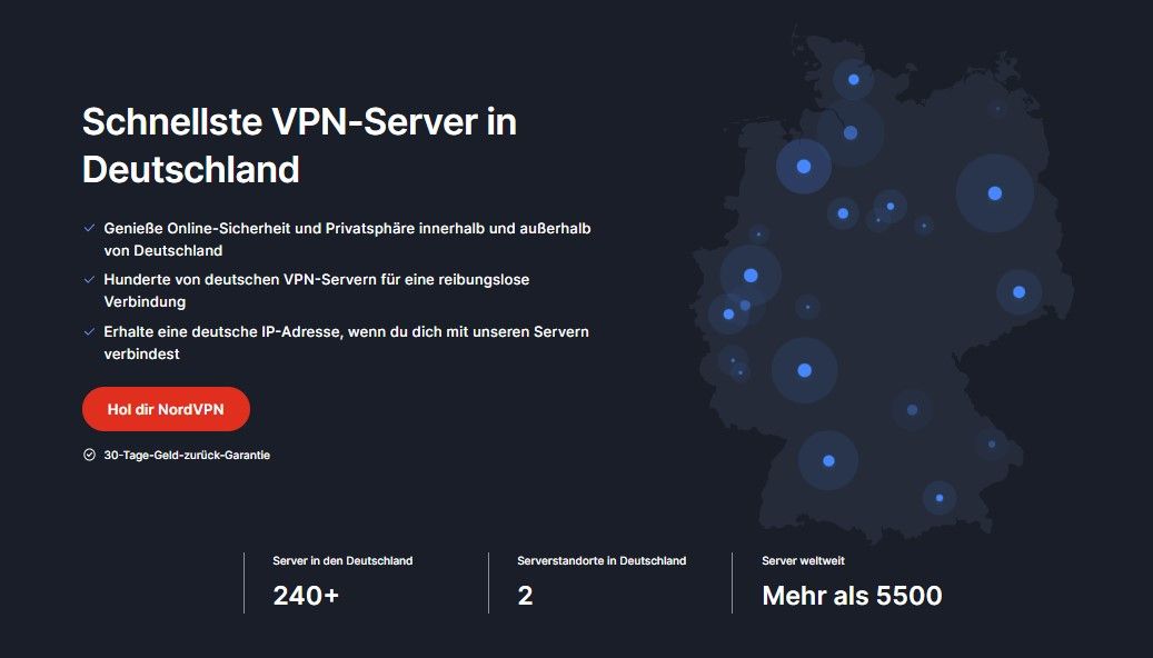 NordVPN bestes VPN Deutschland