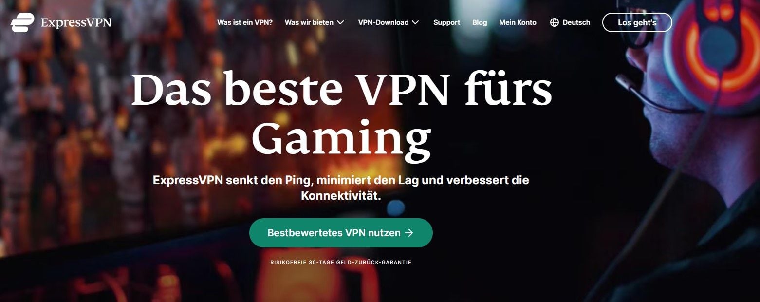 ExpressVPN Gaming Steam Land wechseln