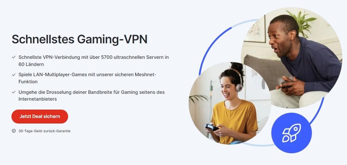 NordVPN Gaming Steam Land wechseln