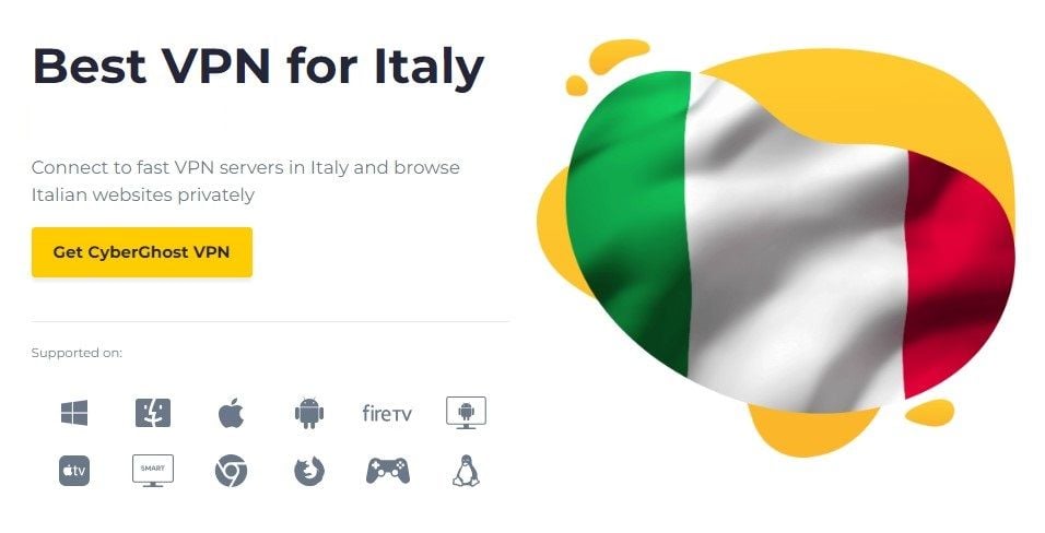 CyberGhost bestes VPN Italien