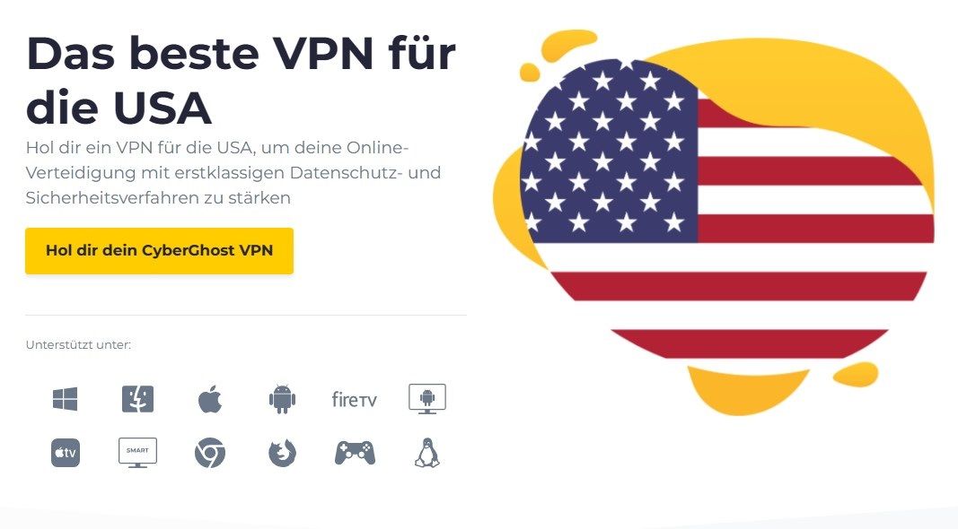 CyberGhost US-amerikanische IP-Adresse