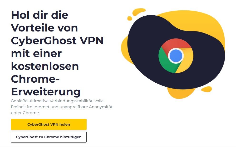CyberGhost bestes VPN Browser Browsererweiterung