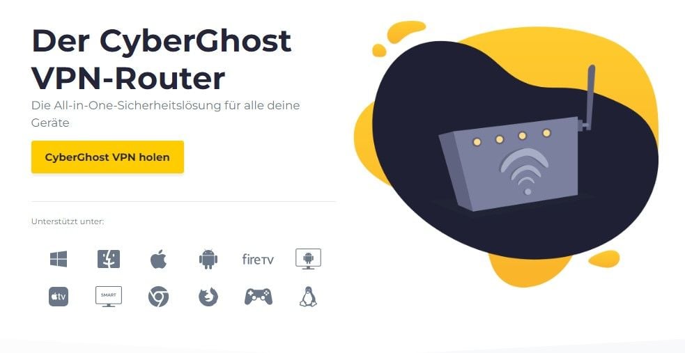 CyberGhost bestes VPN Router