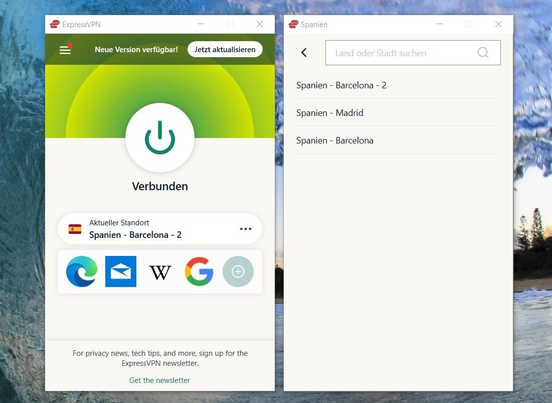 ExpressVPN Server Spanien spanische IP-Adresse