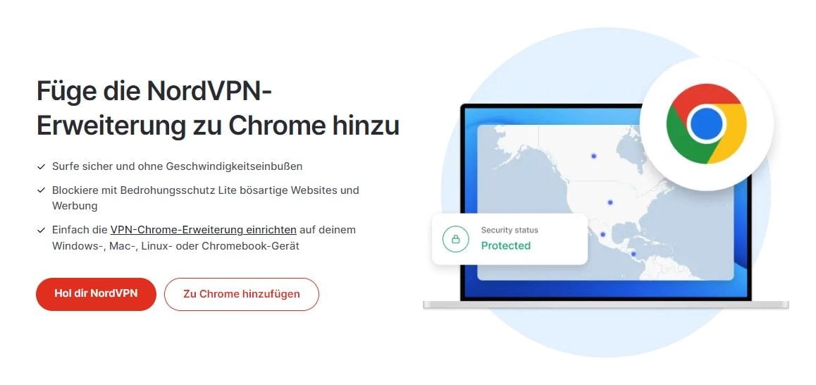 NordVPN bestes VPN Browser Browsererweiterung