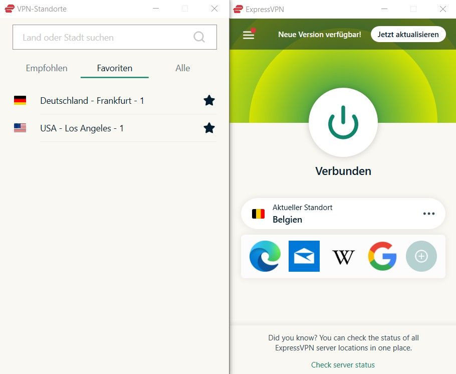 ExpressVPN bestes VPN Belgien