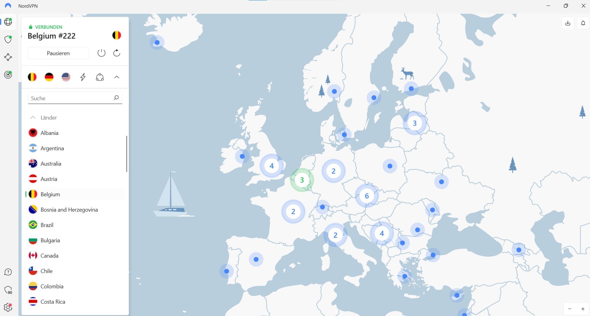 NordVPN bestes VPN Belgien