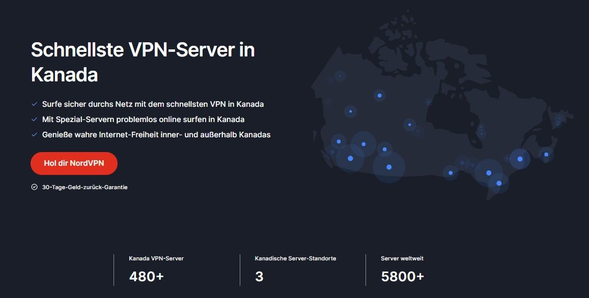 NordVPN bestes VPN Kanada