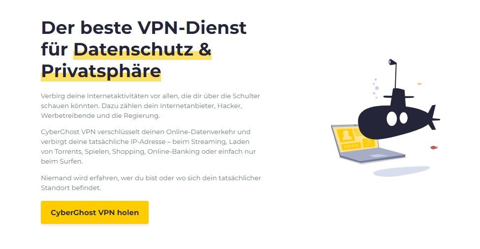 CyberGhost Black Friday Rabatt Schutz Privatsphäre