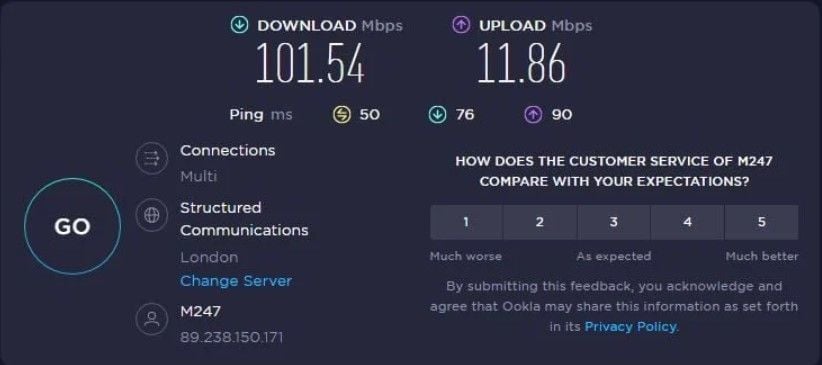 ProtonVPN Geschwindigkeit Großbritannien