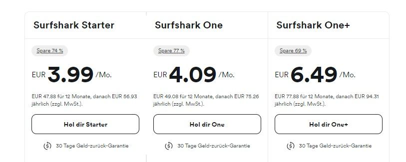 Surfshark Black Friday 2026 bestes VPN Cyber Monday Preise 1 Jahr