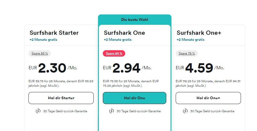 Surfshark Black Friday 2026 bestes VPN Cyber Monday Preise