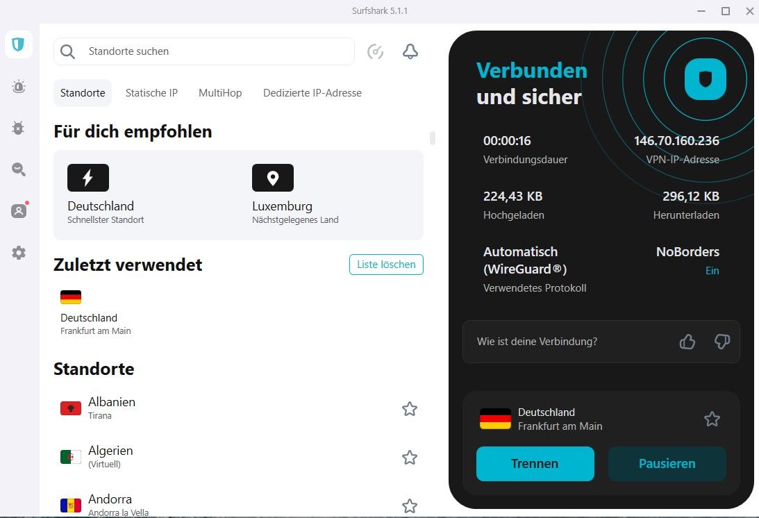 Surfshark Black Friday 2024 bestes VPN Cyber Monday Server Deutschland
