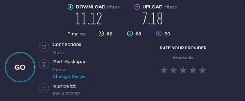 Windscribe Geschwindigkeit Türkei