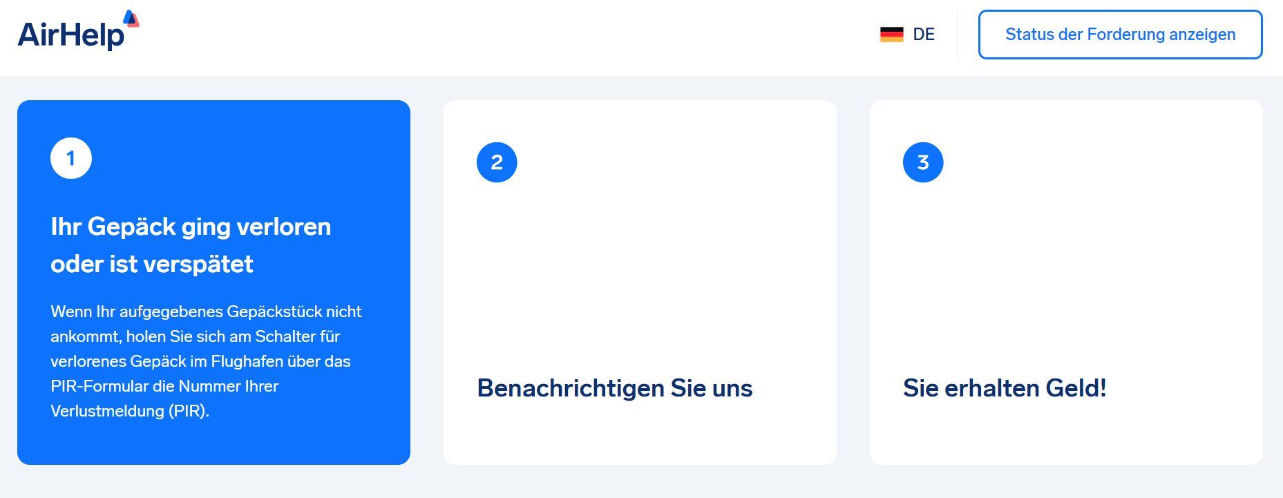 Airhelp Gepäckverlust Entschädigung