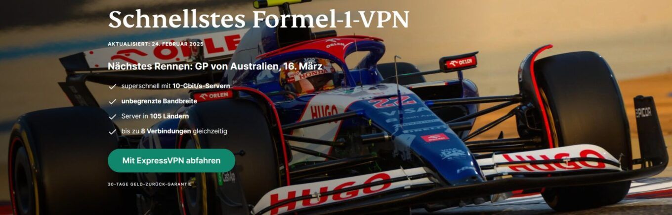 Alle Formel-1-Rennen kostenlos im Livestream: Mit einem Klick!