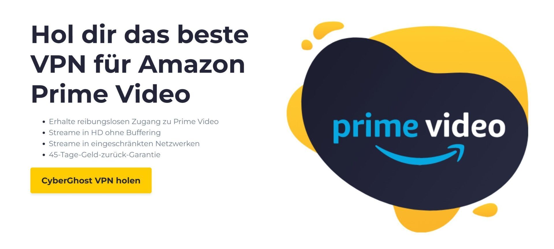Beste Amazon Vpn Prime Video Streaming überall Cyberghost