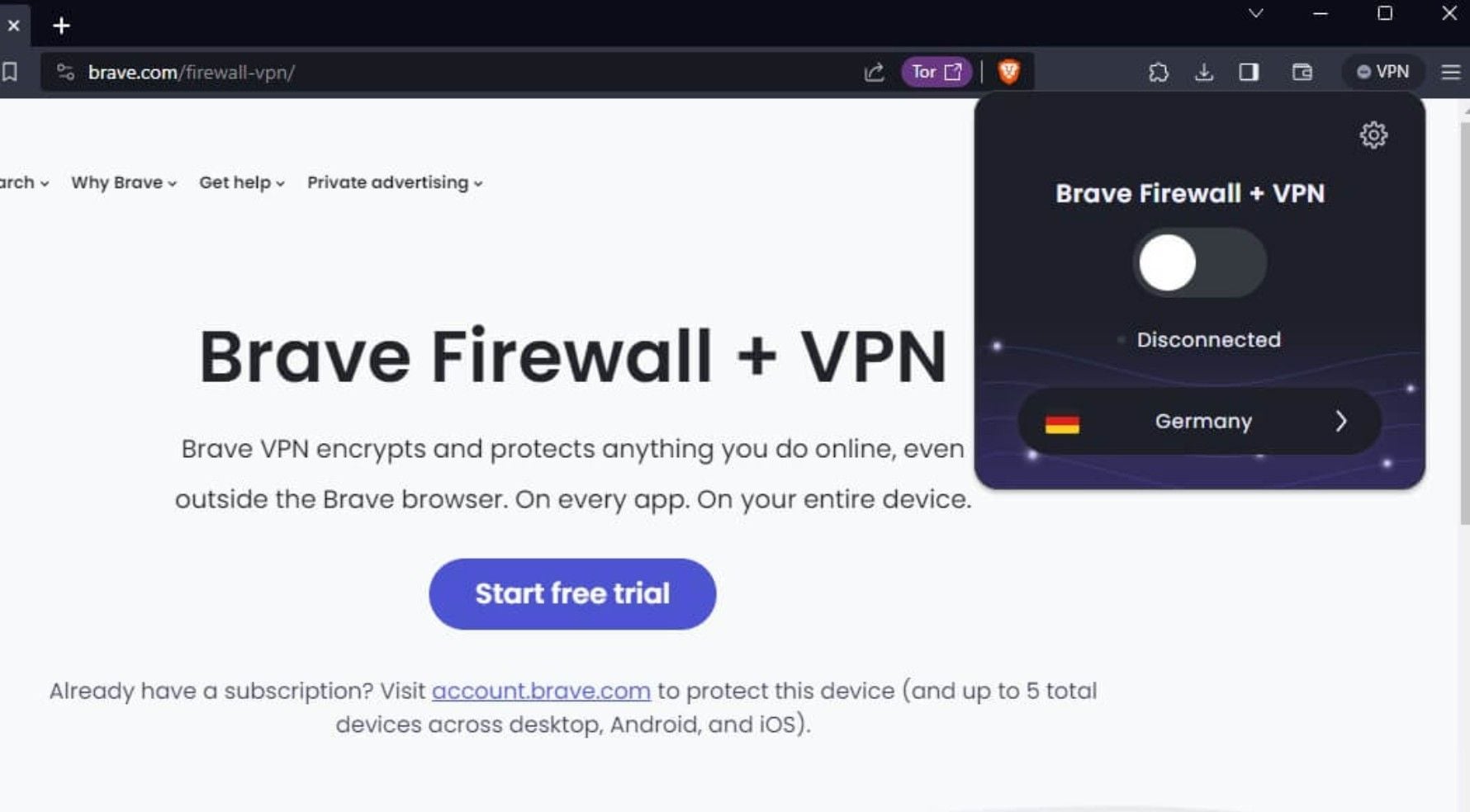 Brave Vpn Test Bewertung Anwendung Benutzerfreundlichkeit