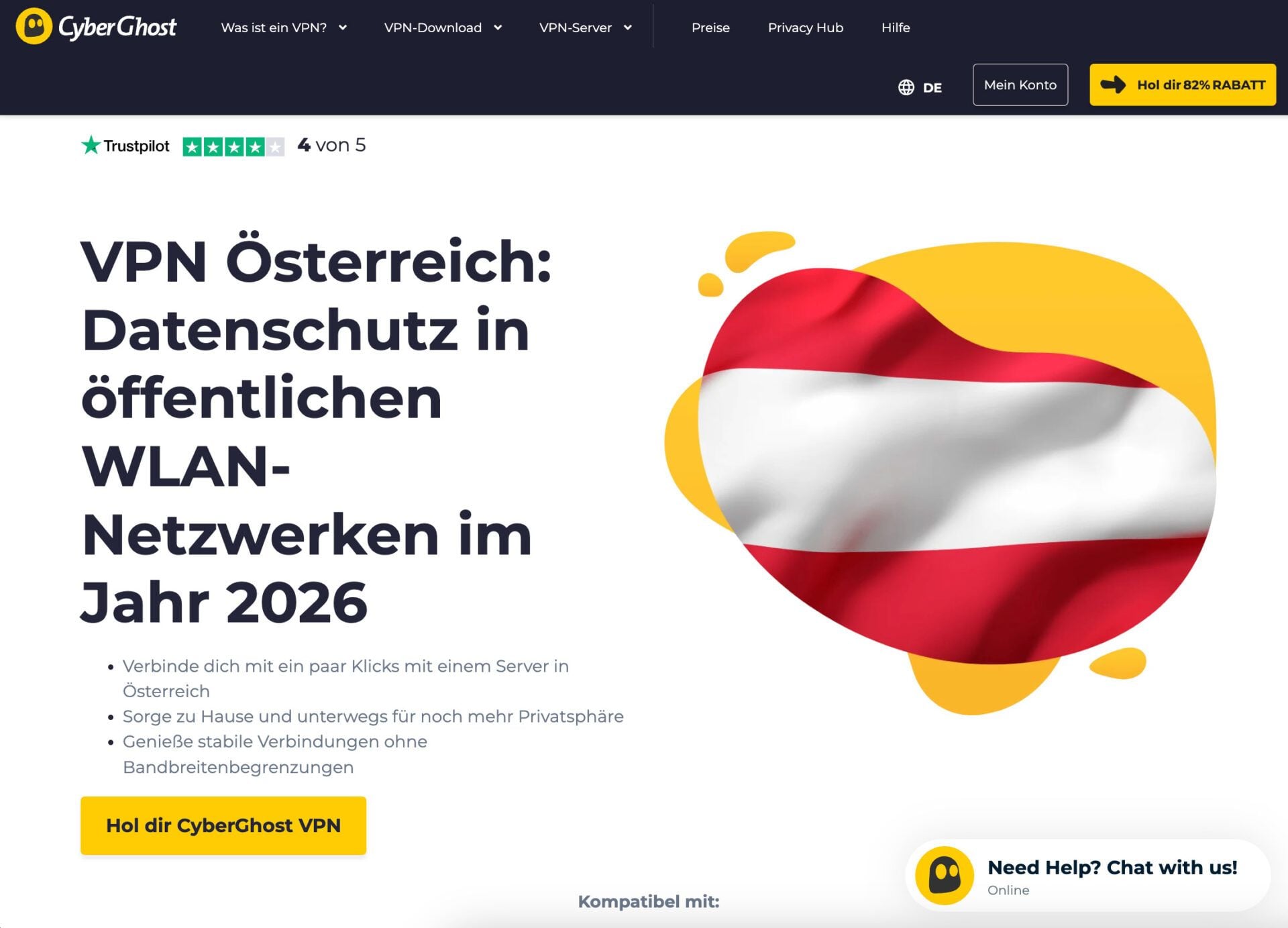 Cyberghost Oesterreich Vpn
