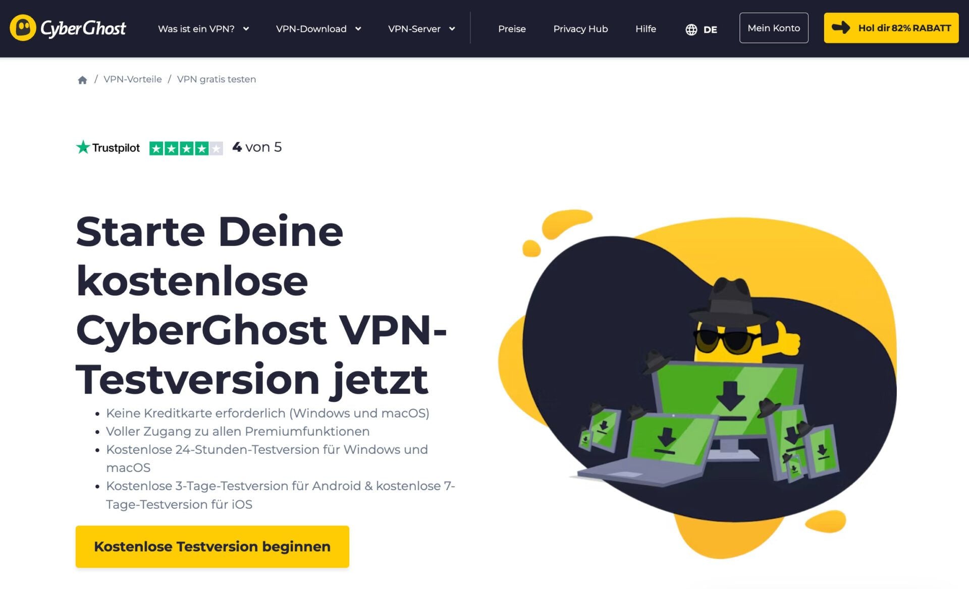 Cyberghost Vpn Gratis Testen