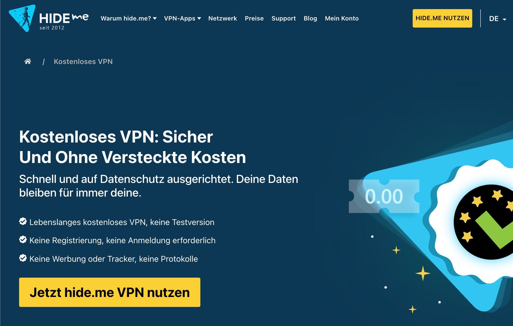 Hide Me Kostenloses Vpn