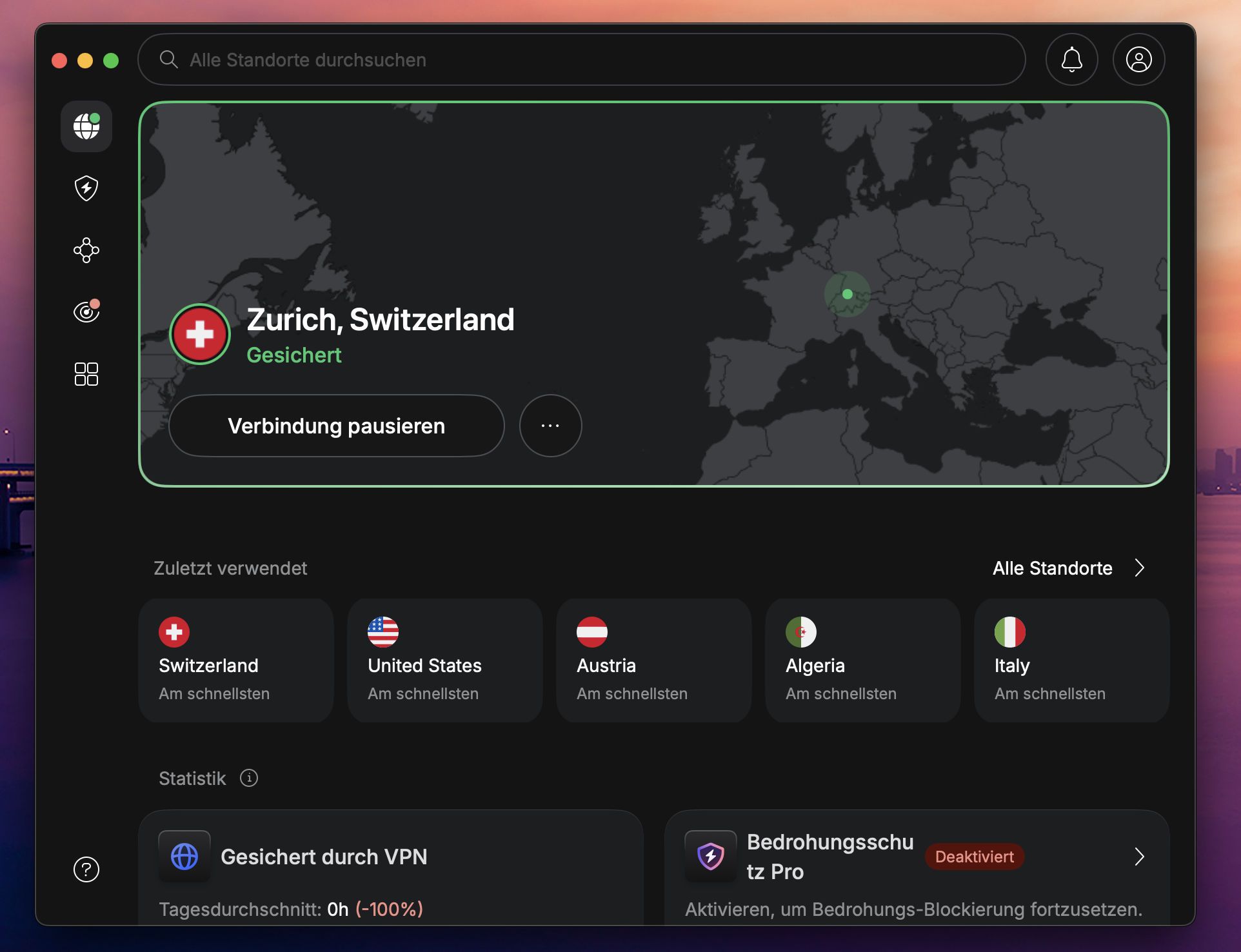 NordVPN VPN in der Schweiz