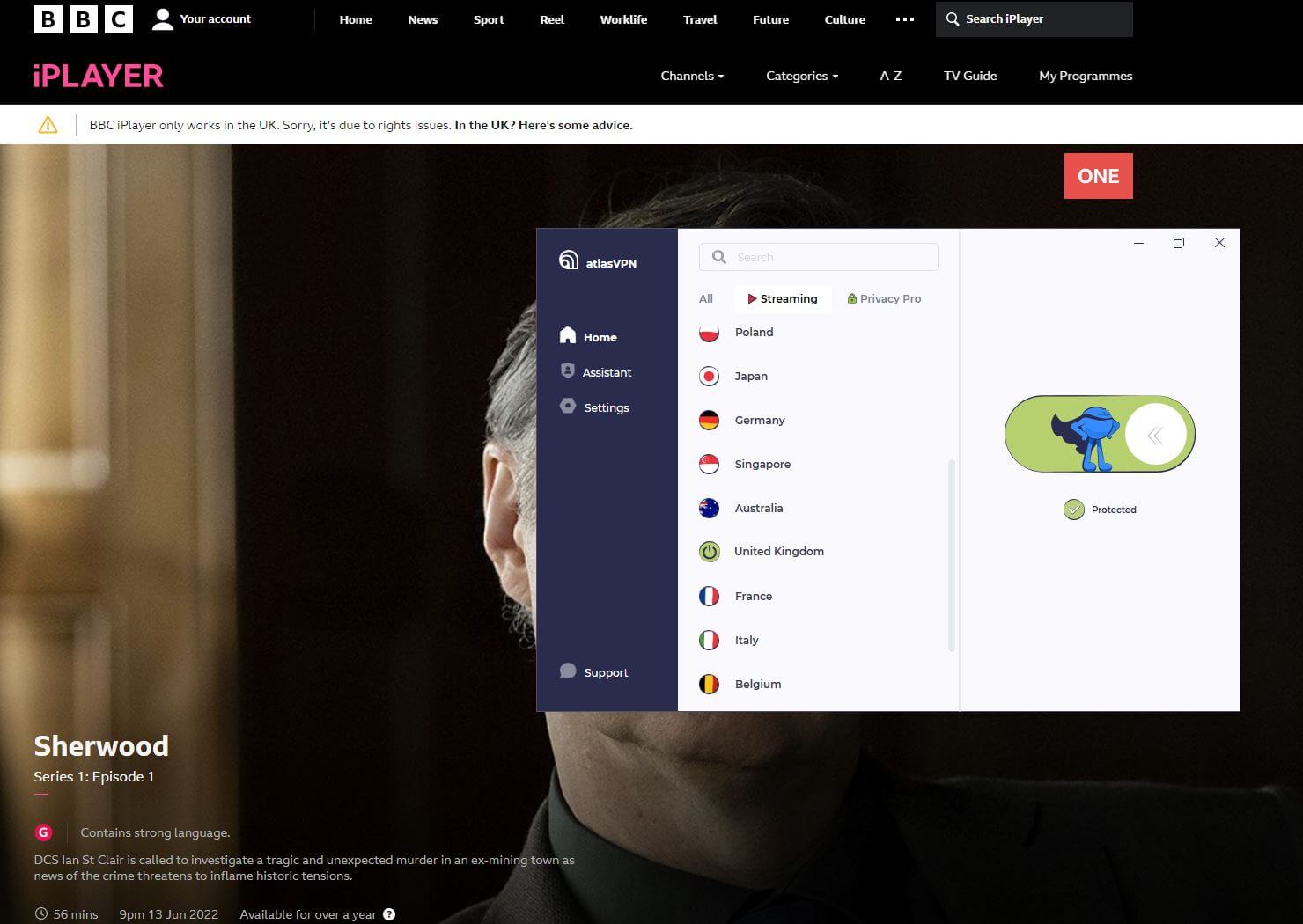 Atlas VPN BBC iPlayer