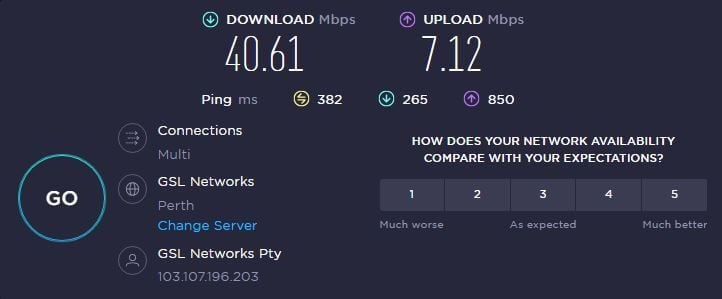 Atlas VPN Speed Australia