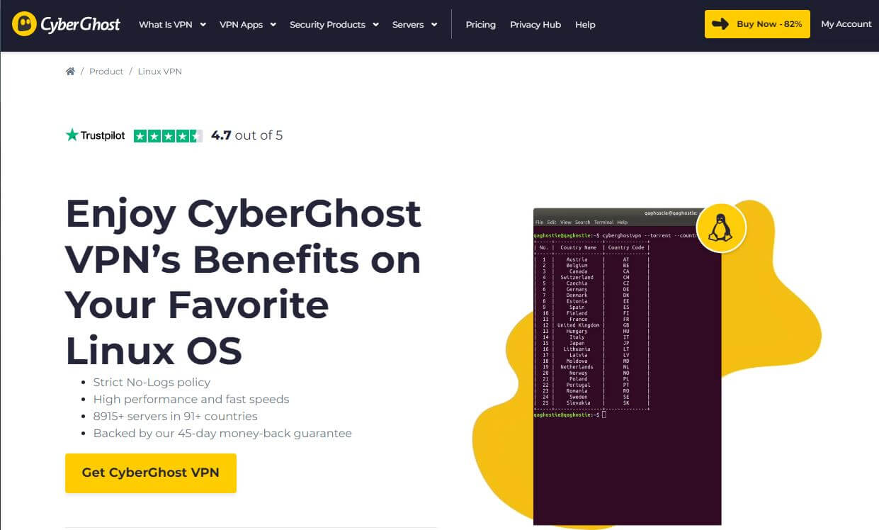 CyberGhost Linux