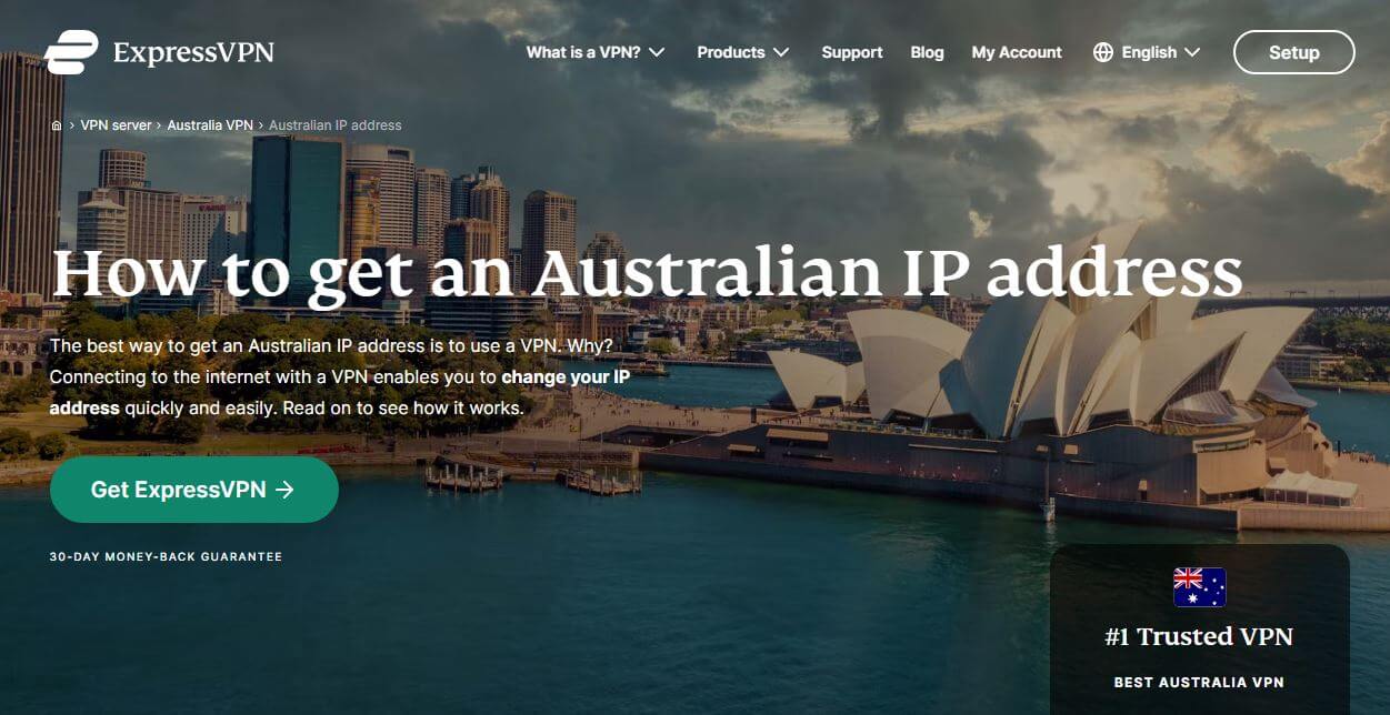ExpressVPN Get Australian IP