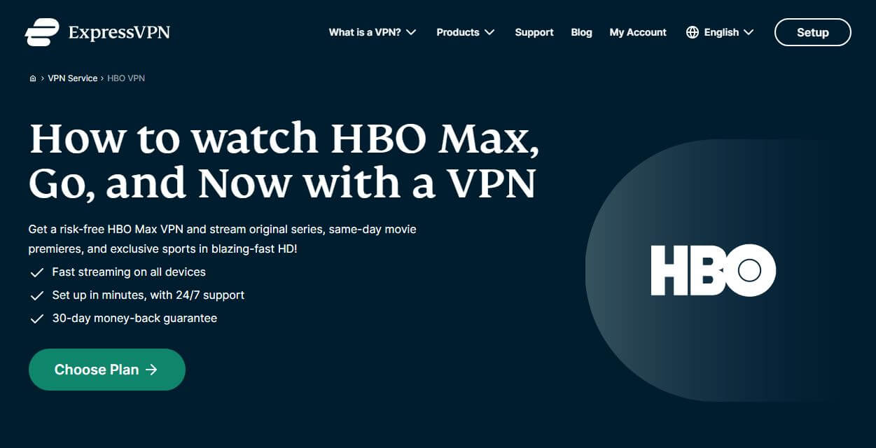 ExpressVPN HBO MAX