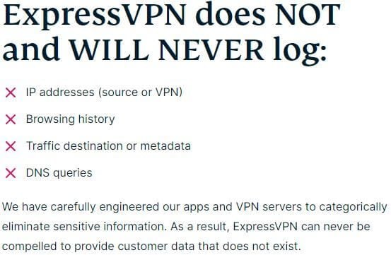 ExpressVPN No Logs 1