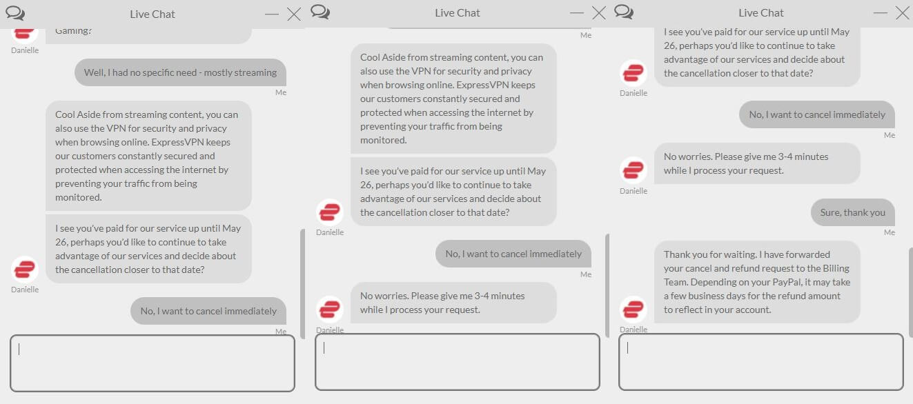 Expressvpn reembolso chat 2