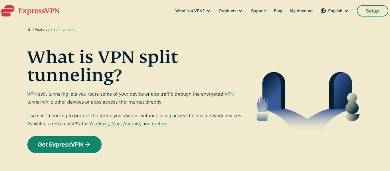 ExpressVPN Split Tunneling