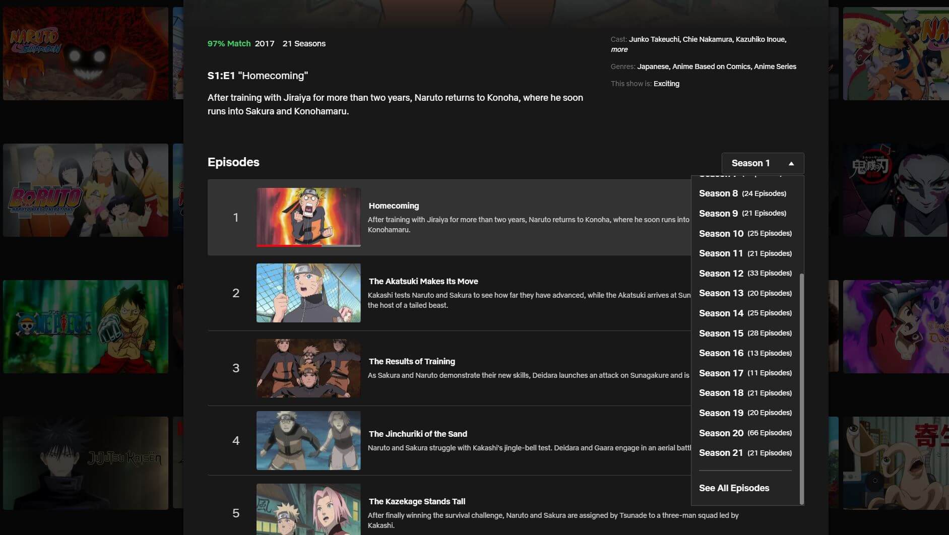 Naruto: Shippuden Season 21 - watch episodes streaming online