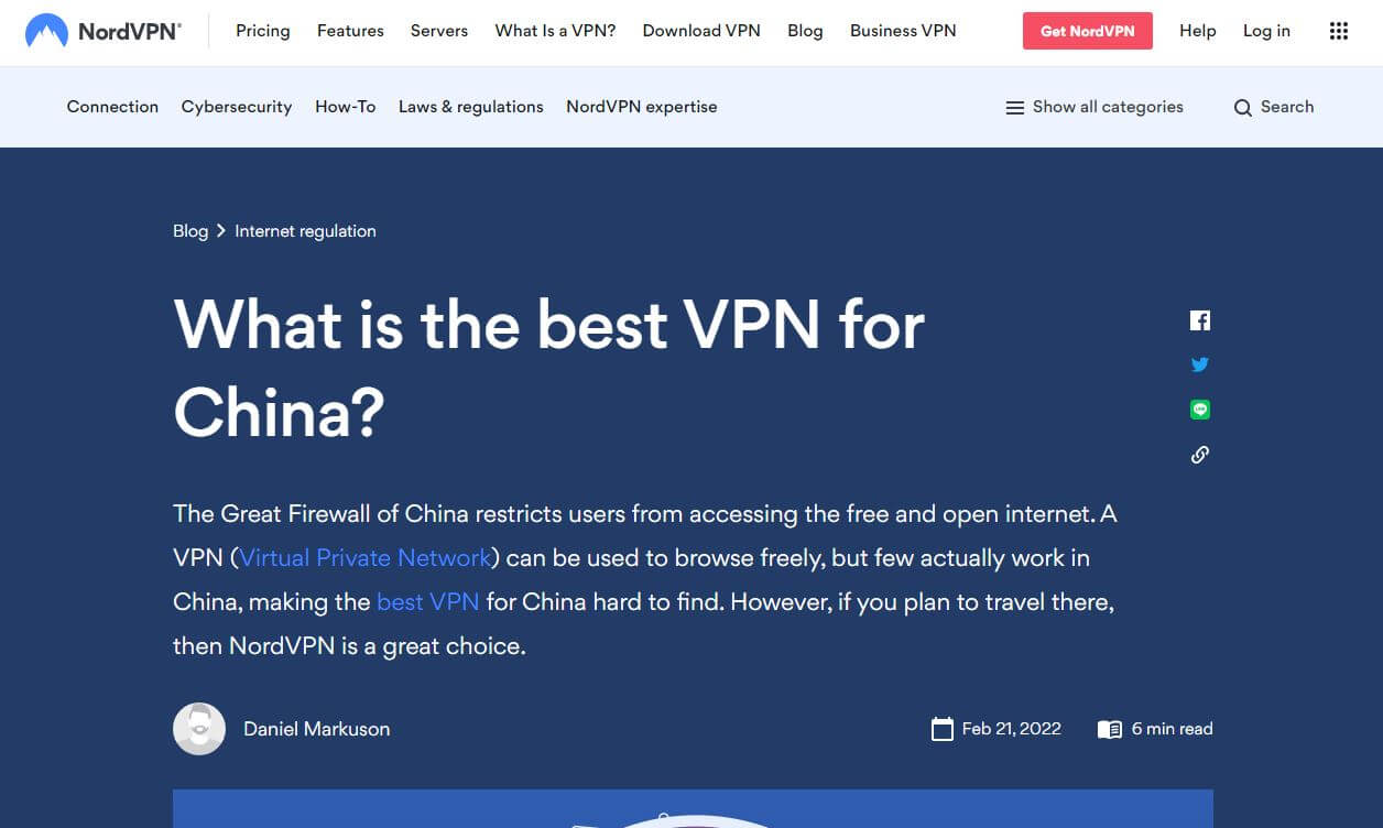 Nordvpn Chine