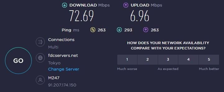 Nordvpn Japan Speeds